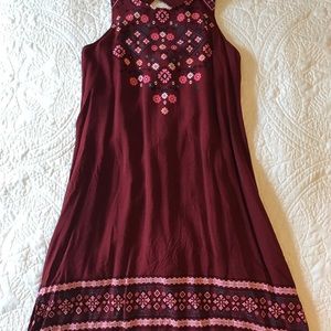 Red swing dress
